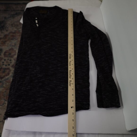 Lucky Brand Henley Shirt Mens XL Gray Heather Casual Long‎ Sleeve Pullover Tee - Picture 7 of 8